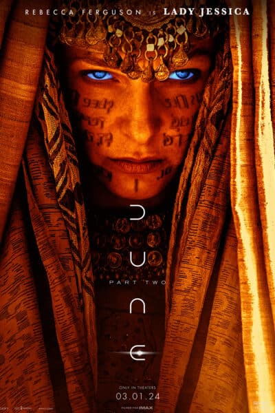 dune 2 character poster Rebecca Ferguson
