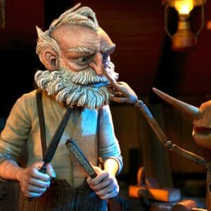 A teaser trailer has been released for Guillermo del Toro's stop-motion take on the classic tale Pinocchio. Mark Gustafson co-directed.