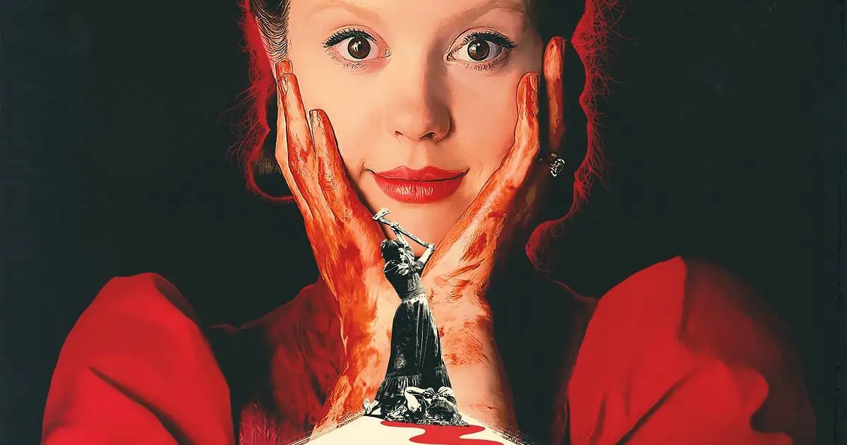 A24 has unveiled a poster for Ti West's X prequel Pearl, starring Mia Goth. A trailer for the film will be released online tomorrow.