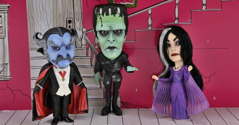 NECA is releasing figures of Herman, Lily, and The Count based on the way they look in Rob Zombie's version of The Munsters.