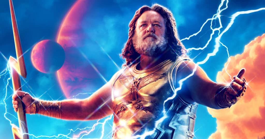 thor: Love and Thhunder, Zeus, Russell Crowe