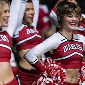 Bring It On: Cheer or Die images preview the cheerleader horror movie, coming to us from Syfy and Universal 1440 Home Entertainment.