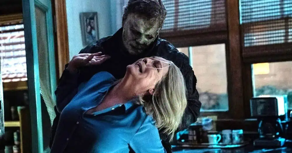 A new track from John Carpenter's Halloween Ends score and a remix of the Boy Harsher song "Burn It Down" have been released online.