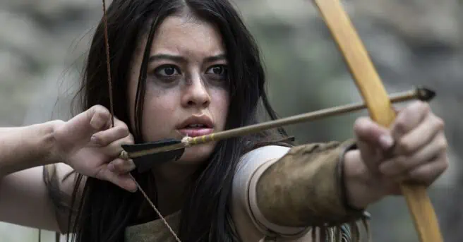 A clip from the home video release of the Predator film Prey shows pre-vis of a deleted scene, with commentary by the director