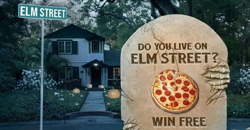 Tombstone Pizza is offering anyone who lives on Elm Street the chance to win a year's supply of their frozen pizzas.