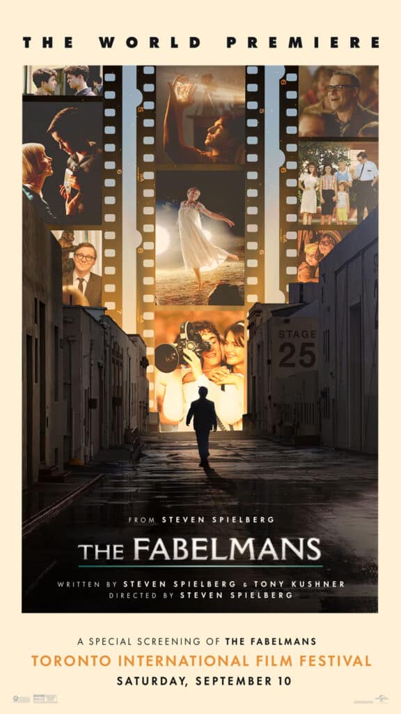 The Fabelmans poster, Steven Spielberg, TIFF