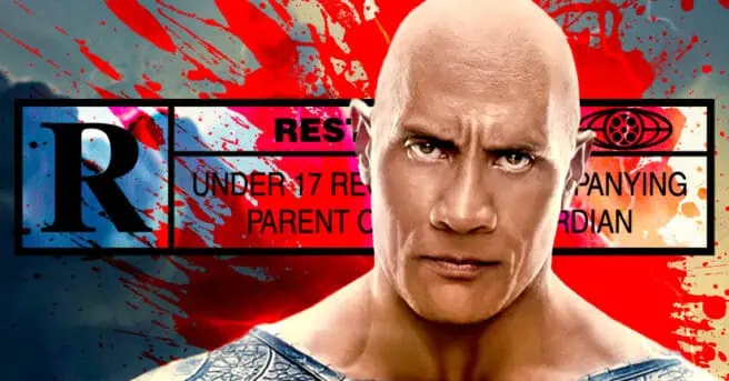 Black Adam, Dwayne Johnson, rated R