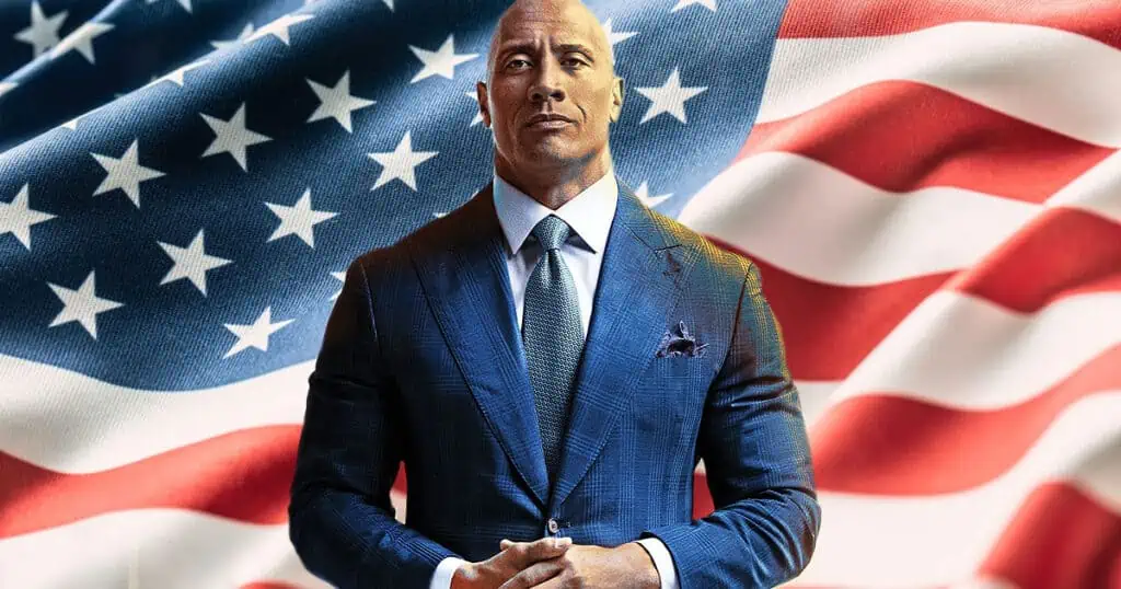 Dwayne Johnson, President of the United States, political