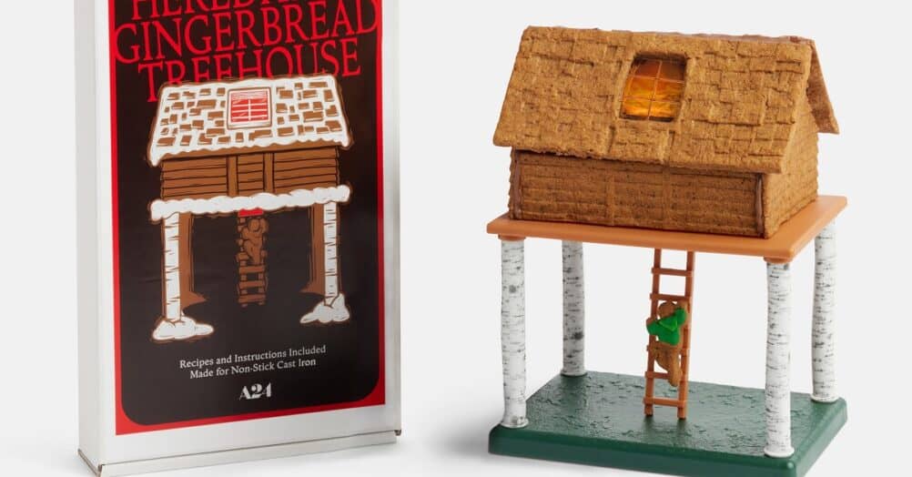 A24 is selling a Hereditary Gingerbread Treehouse kit, inspired by the 2018 horror film written and directed by Ari Aster.