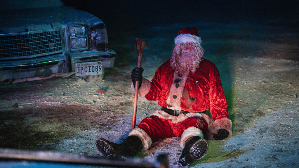 Abraham Benrubi as the Killer Robot Santa in Christmas Bloody Christmas (2022).