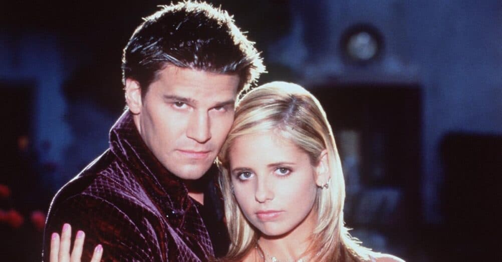 David Boreanaz revealed what he was thinking while filming his first scene as Angel with Sarah Michelle Gellar for Buffy the Vampire Slayer