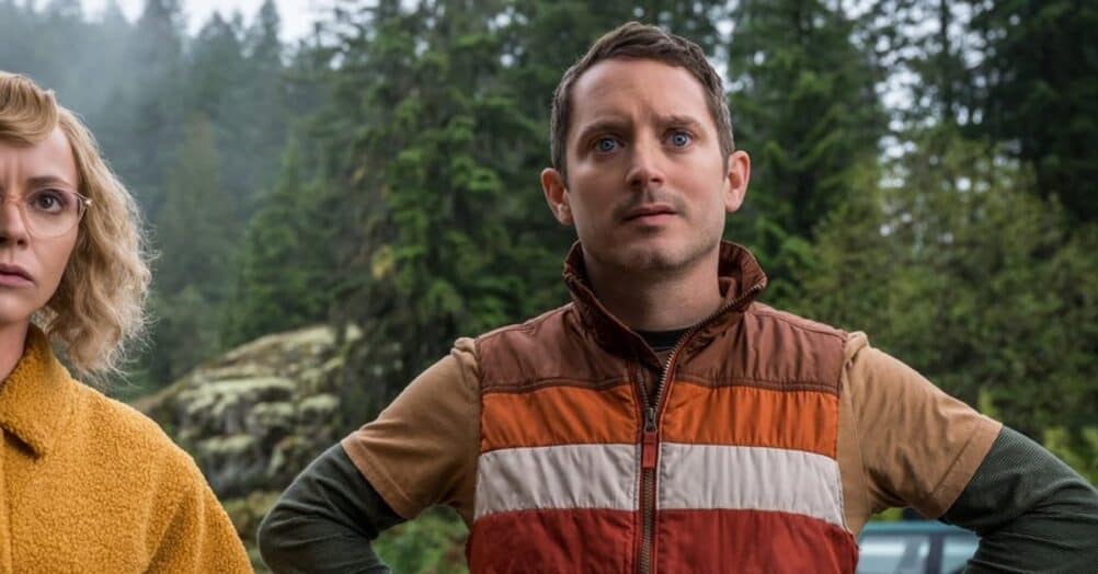 Showtime has shared an image of Elijah Wood's citizen detective character with Christina Ricci in Yellowjackets season 2.