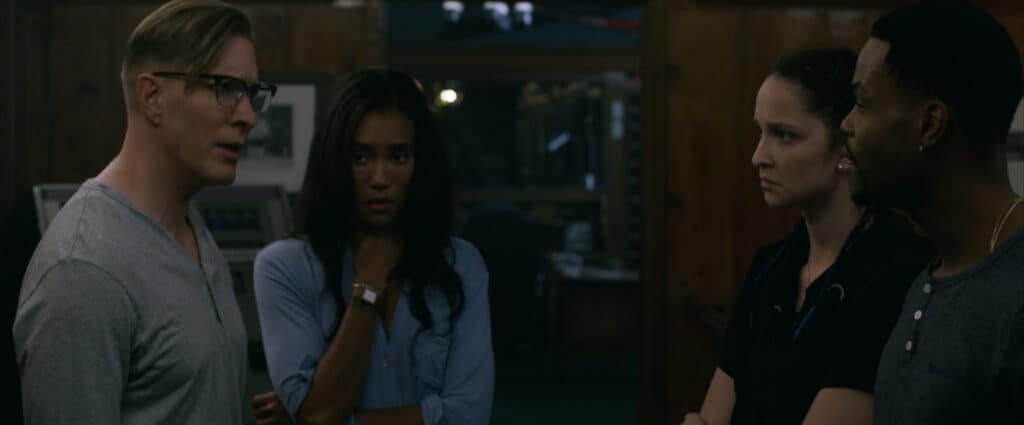 Joseph Sikora, Annie Ilonzeh, Ruby Modine and Andrew Bachelor in Fear (2023).