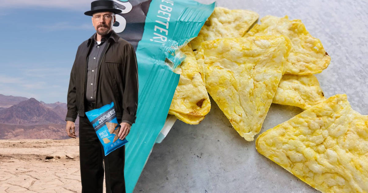 Bryan Cranston resurrects Walter White in the first image for a PopCorners Super Bowl ad