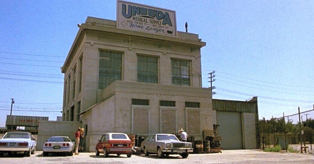 The building used for the Uneeda medical supply warehouse in The Return of the Living Dead is now a private residence, and it's on the market