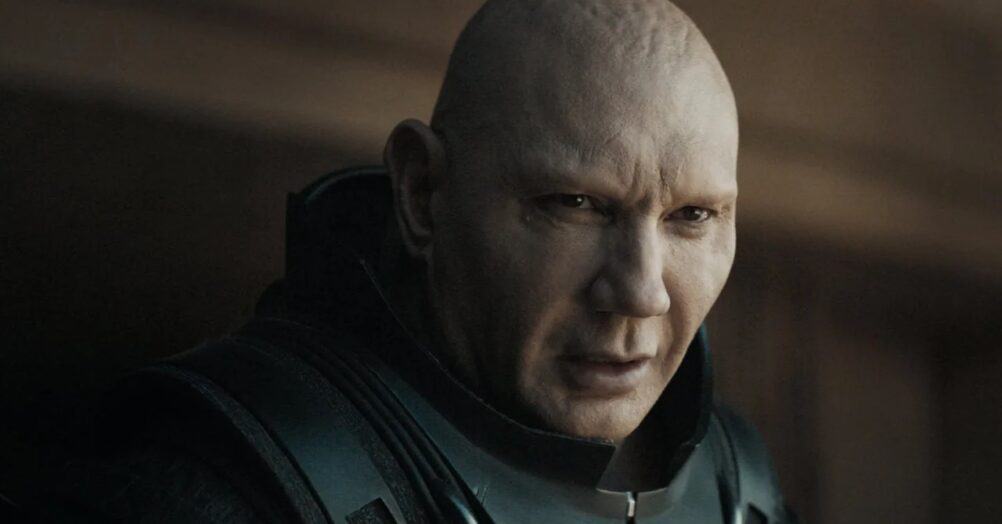 Dave Bautista, who plays Rabban in Dune and the upcoming Dune: Part Two, says Part Two is more amped up and intense