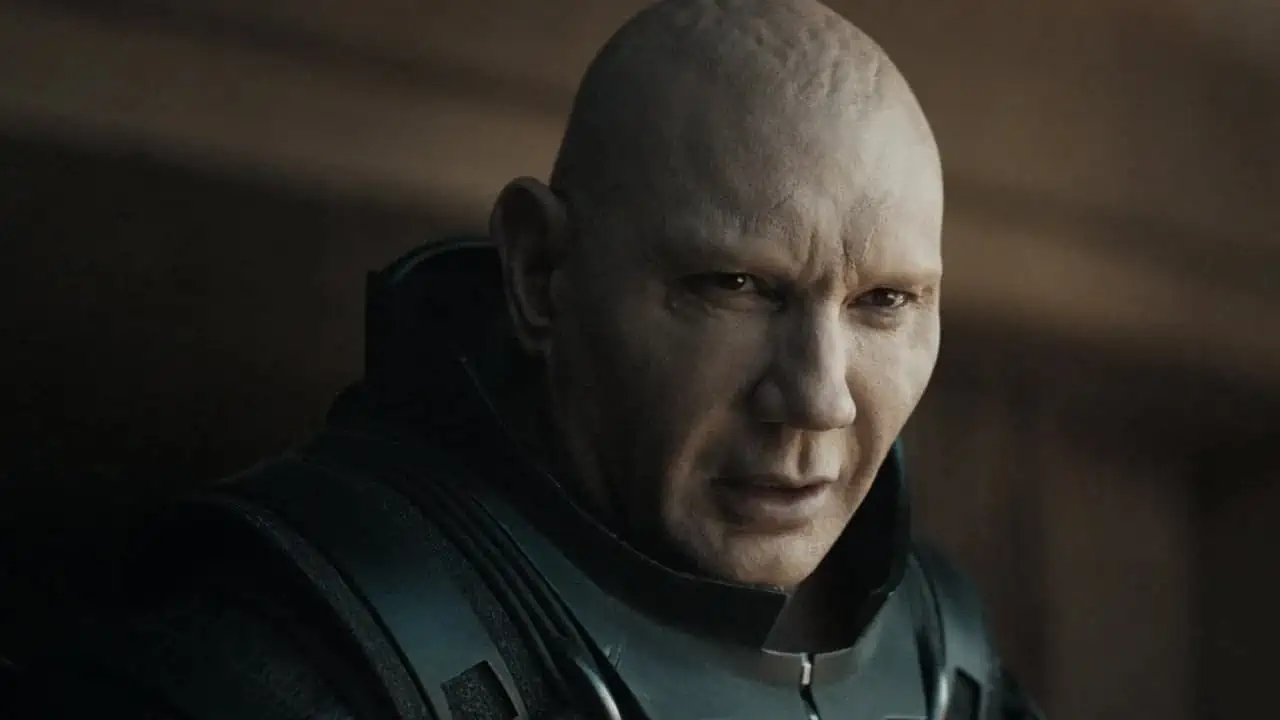Dave Bautista, who plays Rabban in Dune and the upcoming Dune: Part Two, says Part Two is more amped up and intense