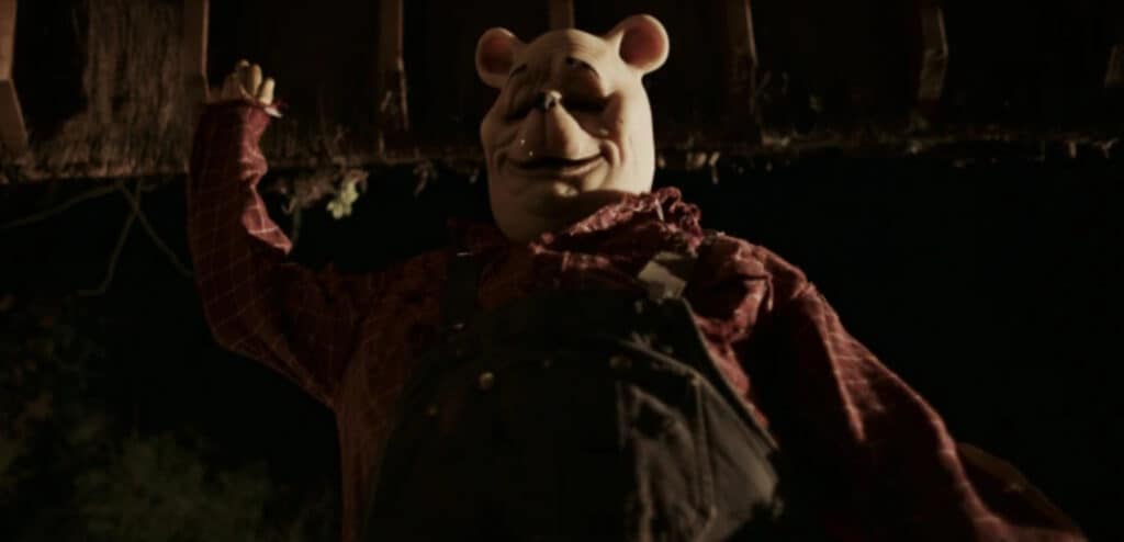 The Horrific Winnie the Pooh in Winnie the Pooh: Blood and Honey (2023).