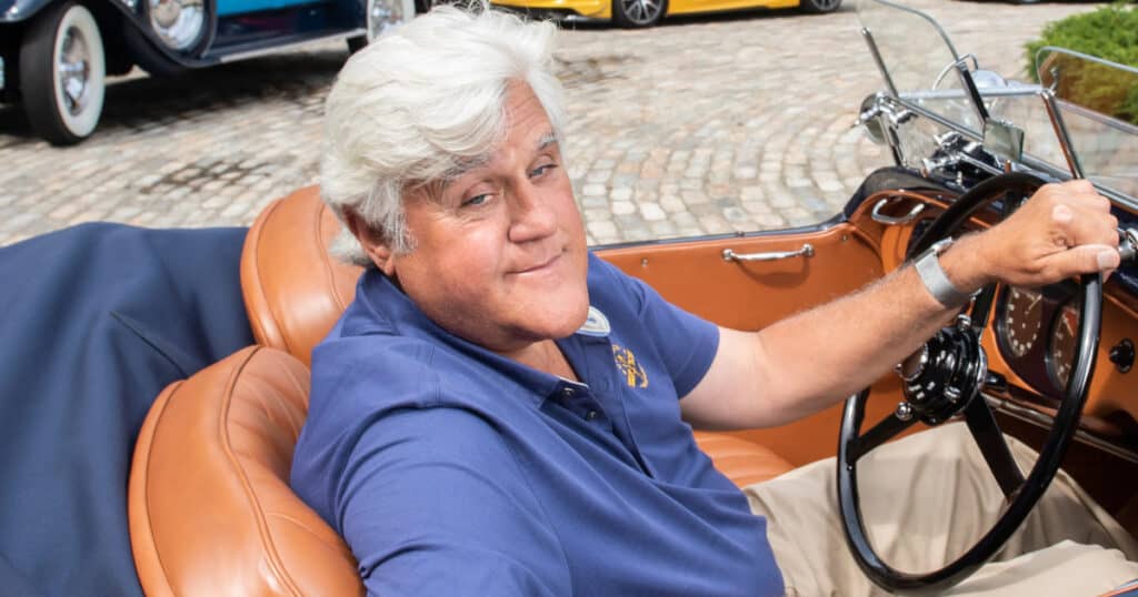 Jay Leno jokes about being “new face of comedy” after surgery