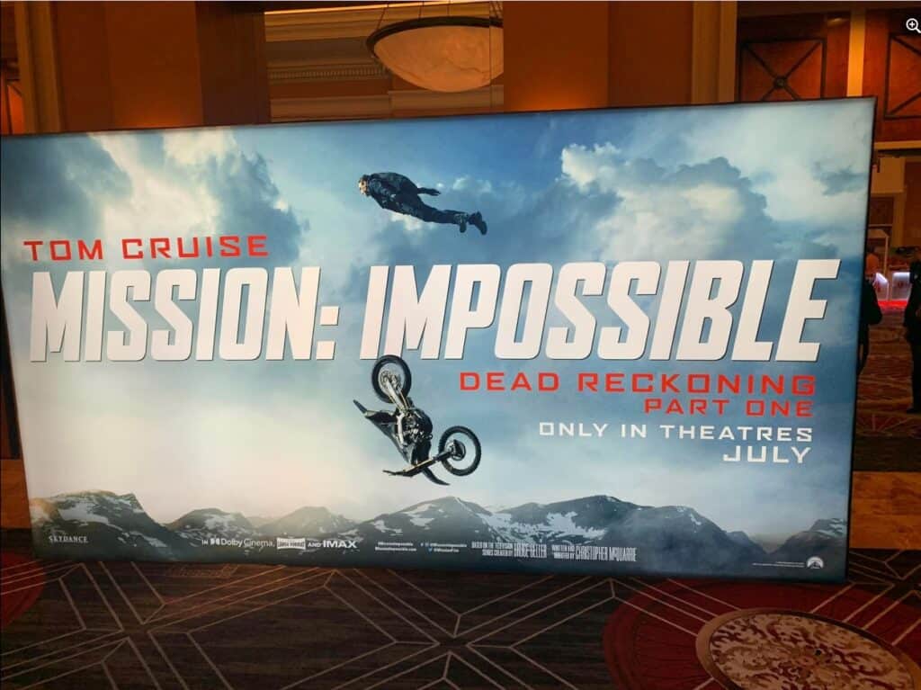 CinemaCon 2023 Las Vegas show floor Mission Impossible Dead Reckoning