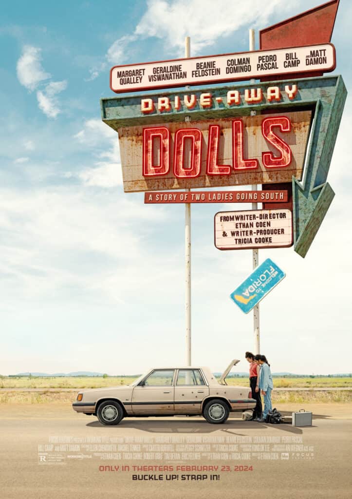 Drive Away Dolls first reactions describe Ethan Coen’s road trip comedy as fast paced, silly, and funny