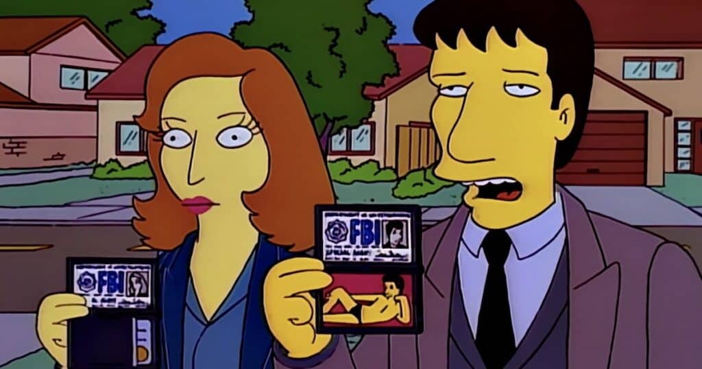 The X-Files The Simpsons