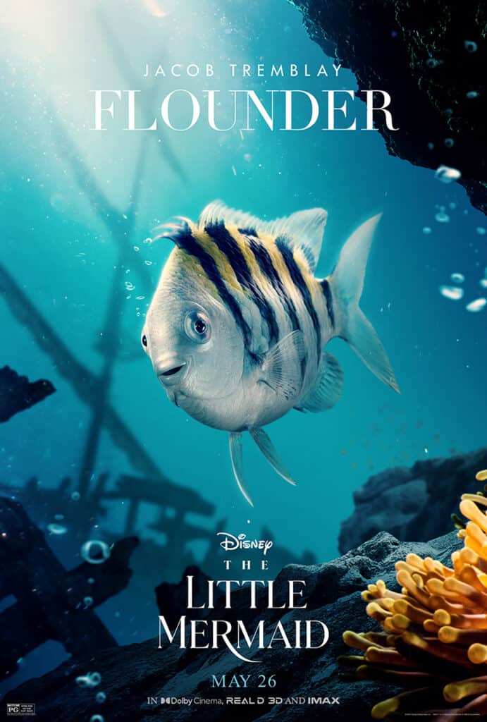 Disney, The Little Mermaid, poster, Flounder