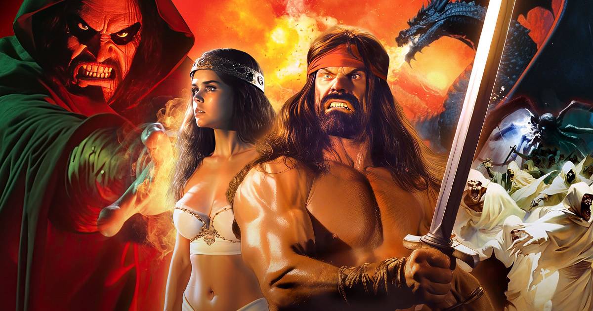 The '80s throwback fantasy film The Slave and the Sorcerer is described as being like Deathstalker meets The Evil Dead