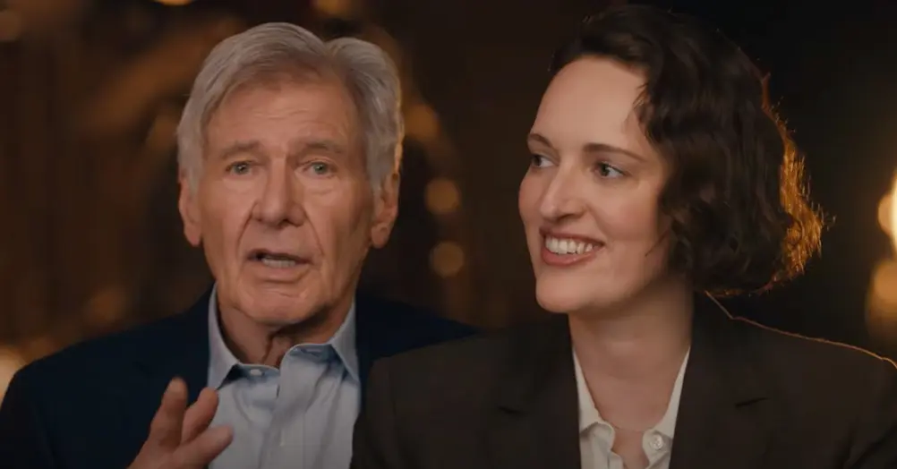 harrison ford, phoebe waller bridge, indiana jones and the dial of destiny