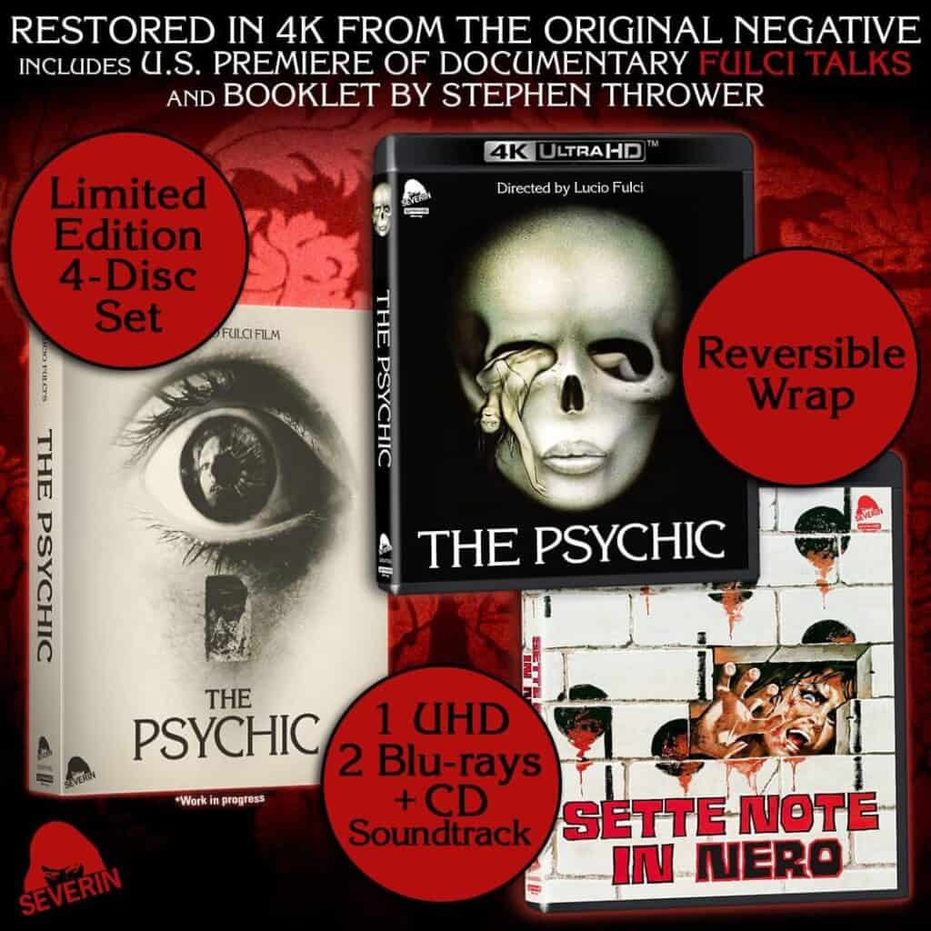 The Psychic: Severin Films announces four-disc 4K release of Lucio Fulci film