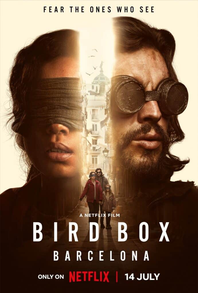 Bird Box Barcelona poster comes with a warning