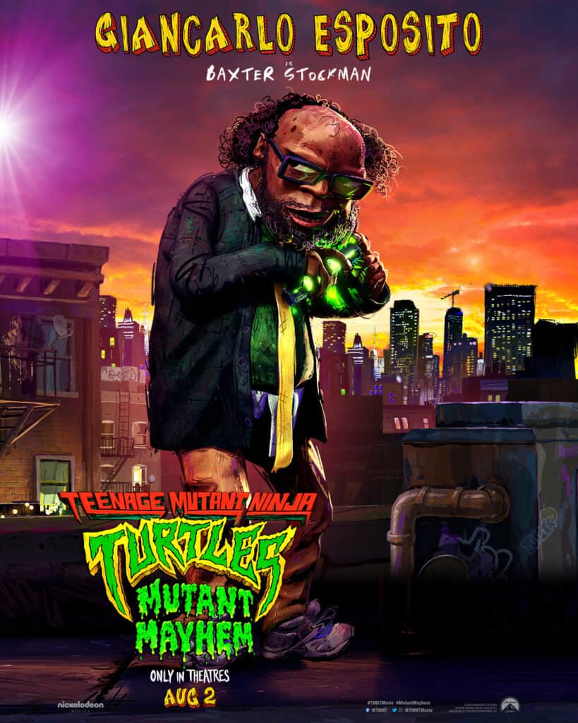 Teenage Mutant Ninja Turtles: Mutant Mayhem, Baxter Stockman, póster