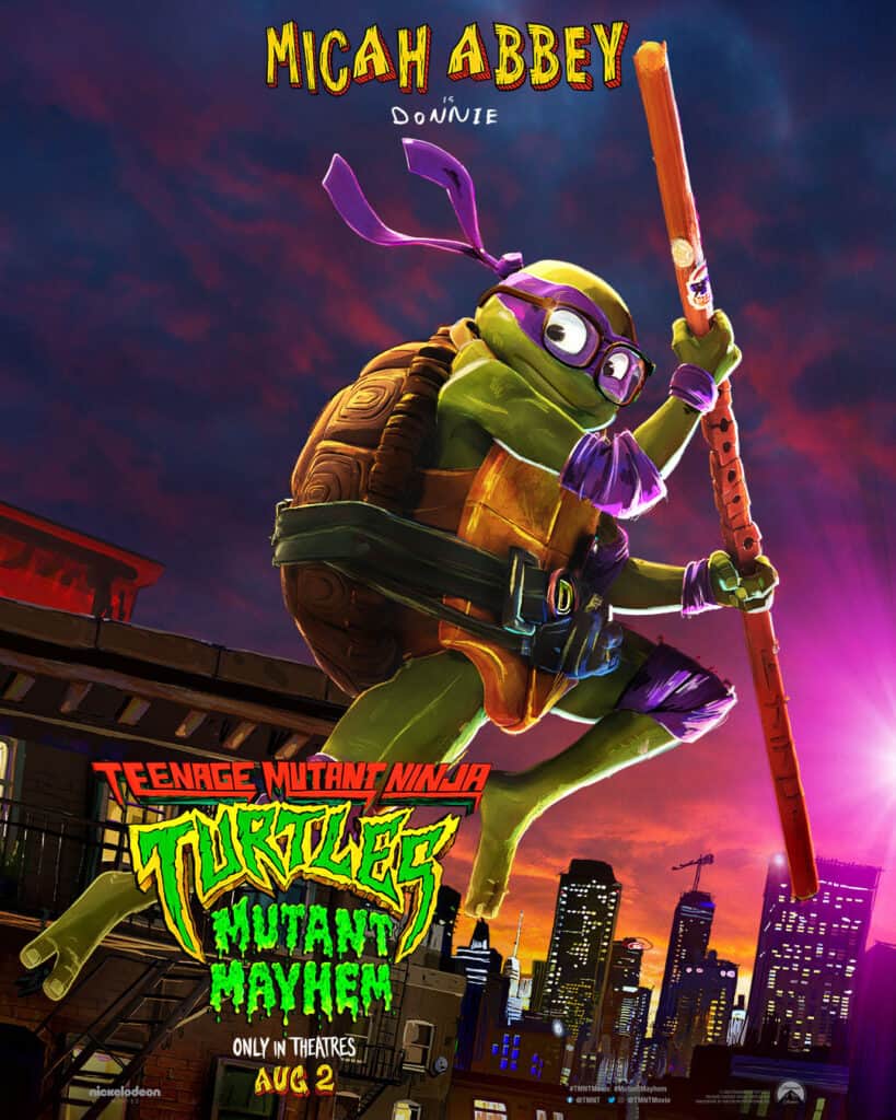 Teenage Mutant Ninja Turtles: Mutant Mayhem, Donnie, póster