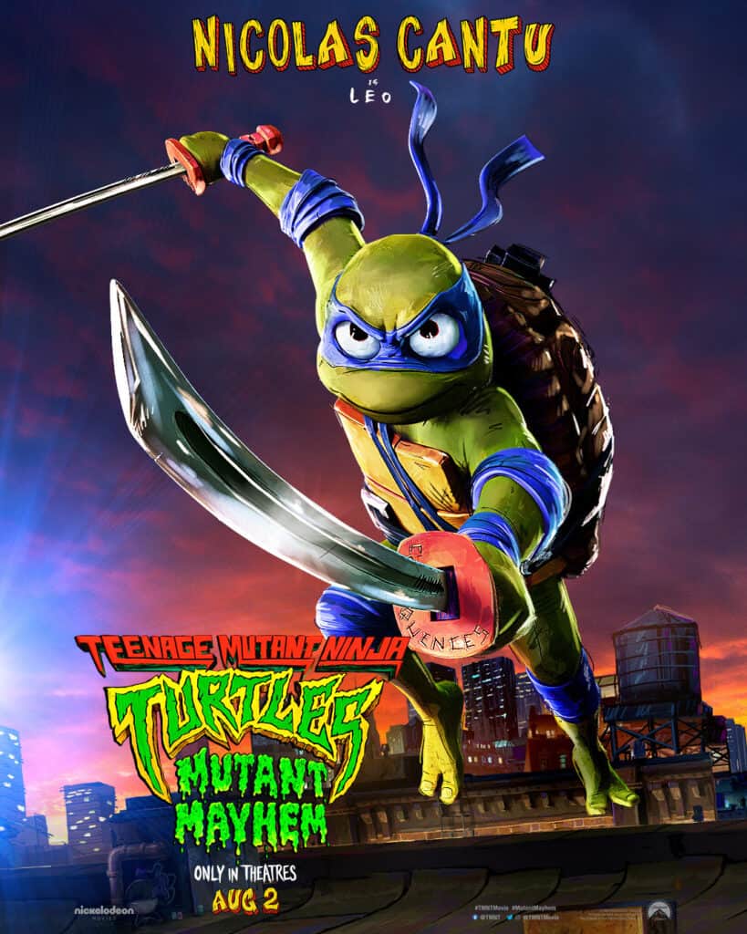 Teenage Mutant Ninja Turtles: Mutant Mayhem, Leonardo, póster