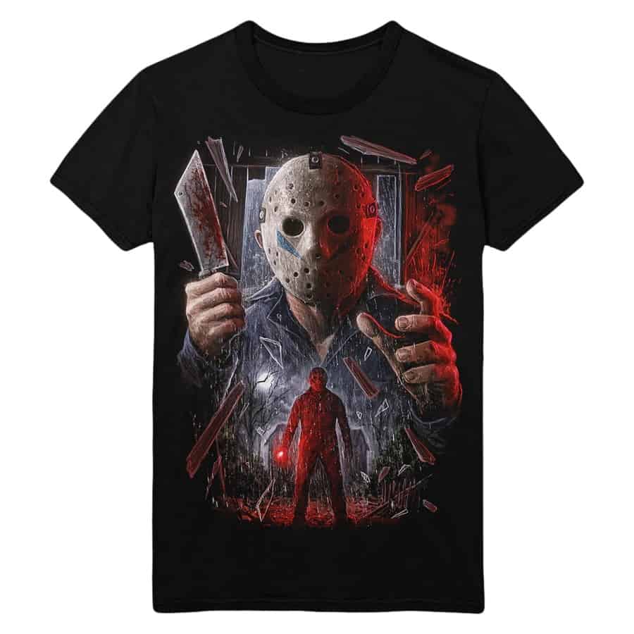 Friday the 13th: A New Beginning shirt, poster, and pin available for this weekend only
