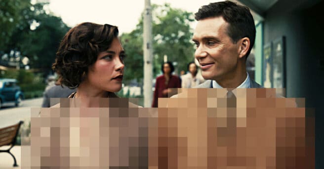 Oppenheimer, nudity, Florence Pugh, Cillian Murphy