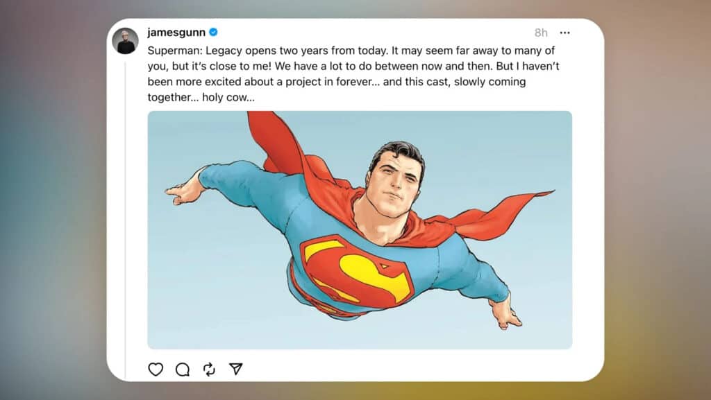 superman legacy james gunn threads