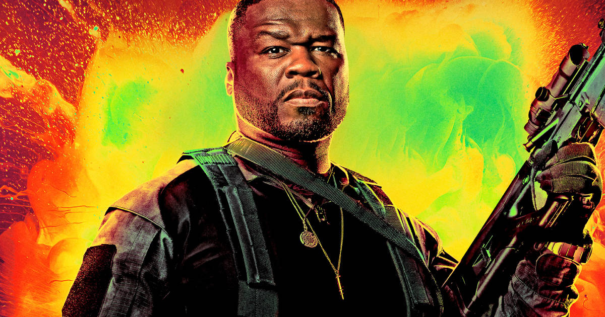 50 Cent mocks Expendables 4 character poster #50Cent