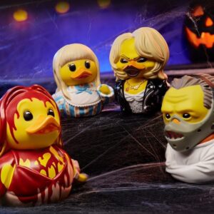 Numskull Design has added Hannibal Lecter, Bride of Chucky, Carol Anne Freeling, and Carrie duckies to their Tubbz Horror line