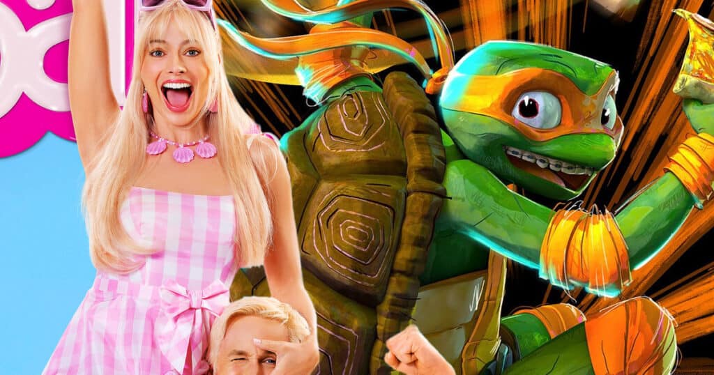 Barbie cruises past 0M at the box office, while TMNT: Mutant Mayhem shells out a M 2-Day total