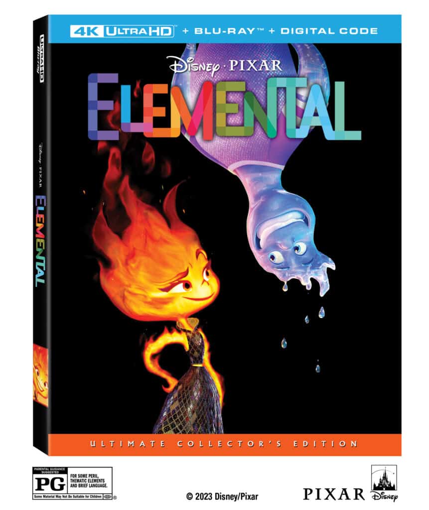 Pixar, Disney, Elemental, Blu-ray