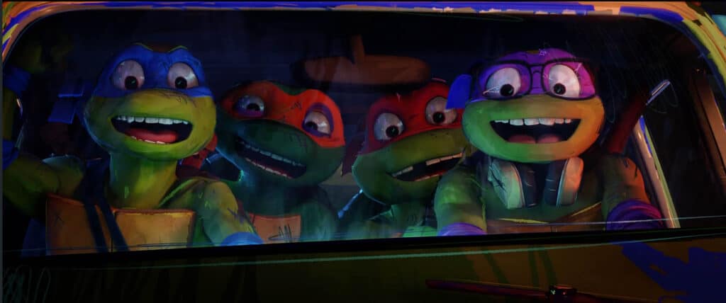 L-r, LEO, MIKEY, RAPH  and DONNIE in PARAMOUNT PICTURES and NICKELODEON MOVIES Present A POINT GREY Production “TEENAGE MUTANT NINJA TURTLES: MUTANT MAYHEM”