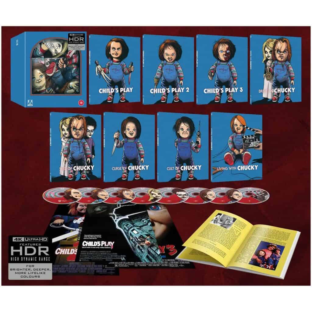 Chucky / Child's Play 4K and Blu-ray set Arrow Video
