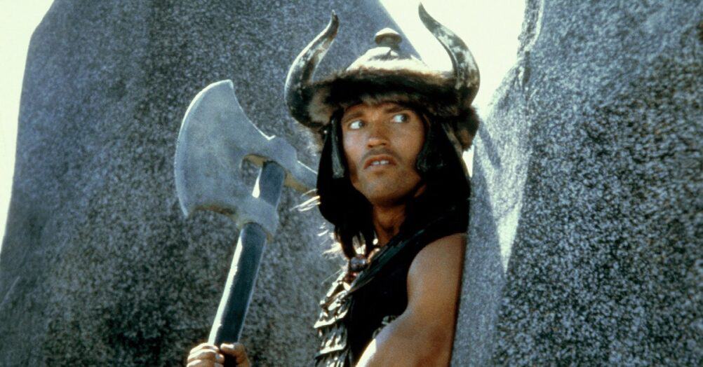Arnold Schwarzenegger says Conan the Barbarian director John Milius had him do some terrible stuff while filming the 1982 classic