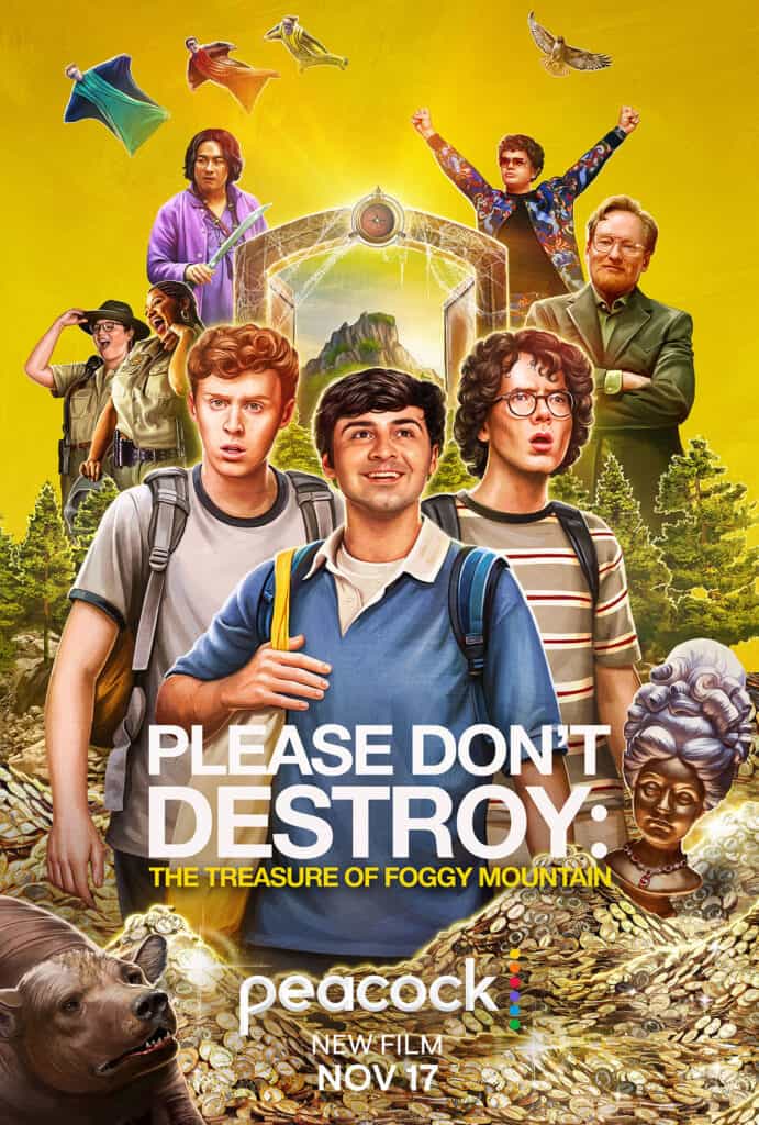 Please Don't Destroy: The Treasure of Foggy Mountain, trailer, Conan O'Brien, comedy