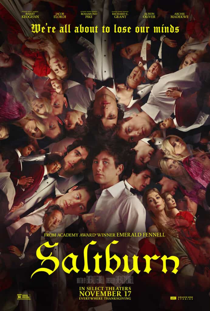 Saltburn, Emerald Fennell, trailer, poster