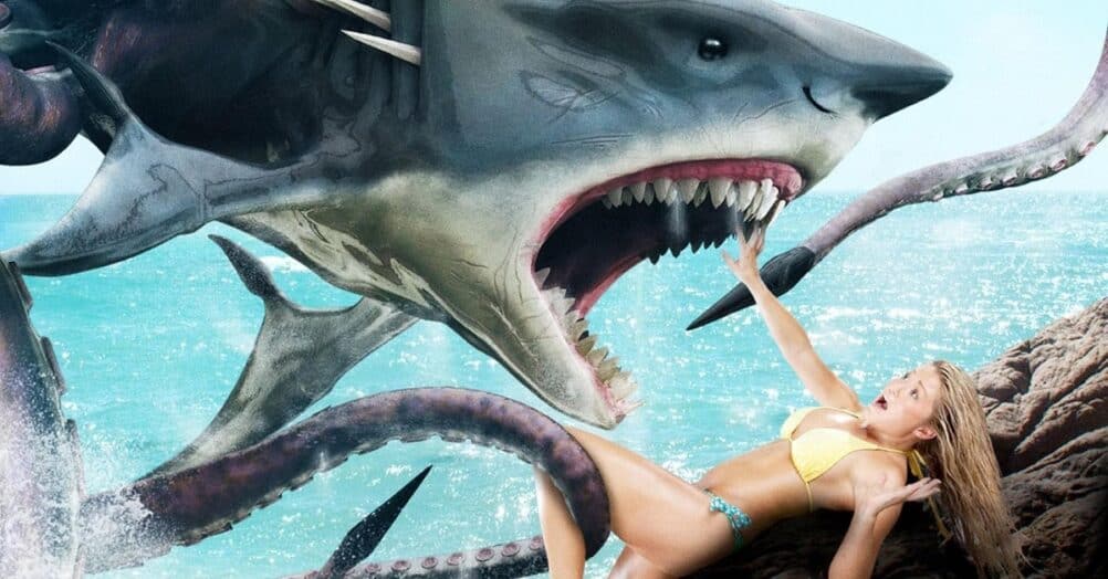 The 2010 Roger Corman production Sharktopus has gotten a Chinese remake, and a trailer for the new film is now online