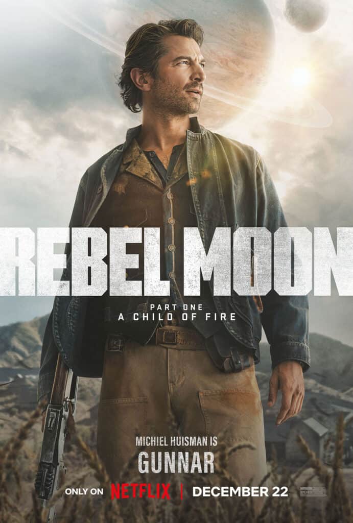 Rebel Moon, Character Poster, Netflix, Zack Snyder, Gunnar
