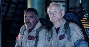 New images from Ghostbusters: Frozen Empire feature original Ghostbusters Ernie Hudson and Bill Murray, plus Slimer and other characters