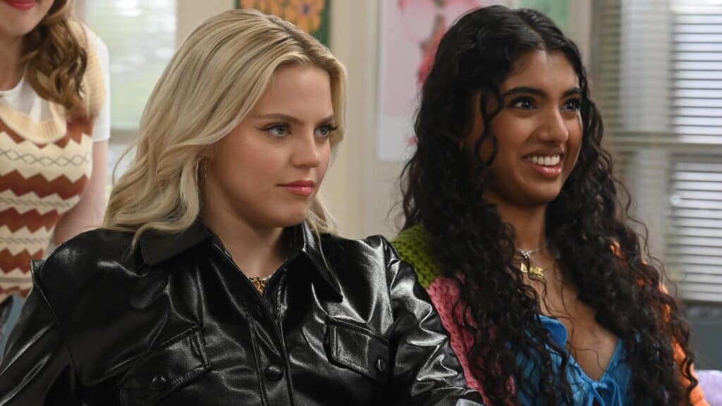 Reneé Rapp and Avantika in Mean Girls (2024).